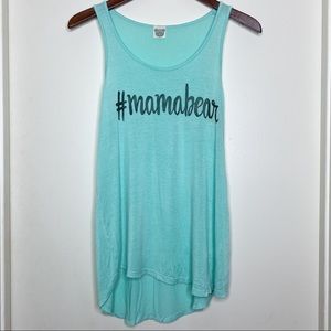 CUSTOM #mamabear scoop neck tank top